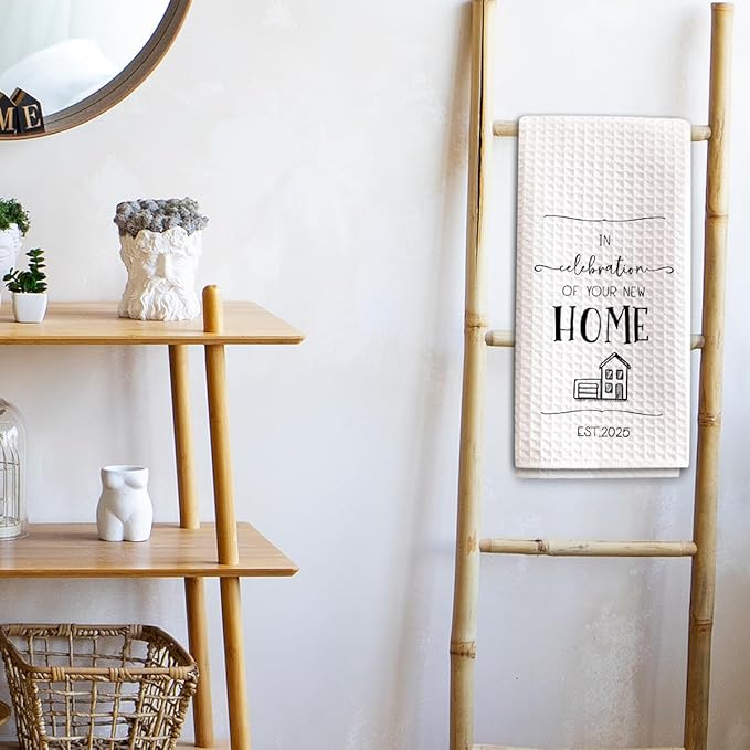 1PC Housewarming Gifts for New House 2025 Kitchen Towels, in Celebration of Your New Home Hand Towels, Ideal Gifts for Homeowners Welcoming Decorative,Sweet Home
