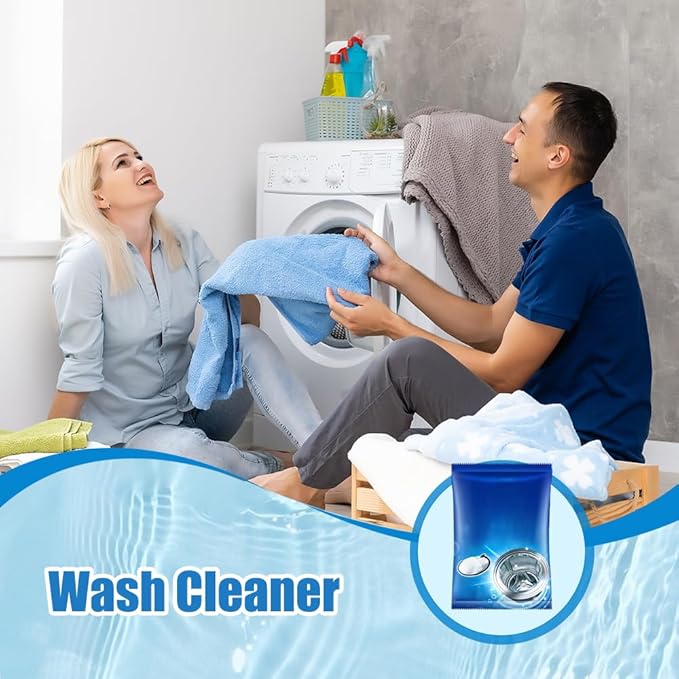 Washing Machine Cleaner, 2026 New Powerful Stain Remover for Washing Machine Tanks - Deep Clean Solution for Top Load and Front Load Washers, Descaler for Drum, Tub & All Internal Parts (3Pack)