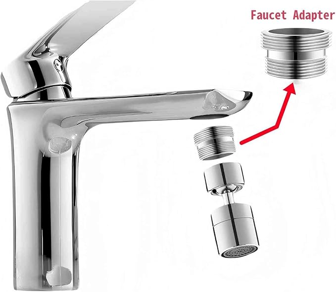 11 Pieces Brass Faucet Adapter Kit,Kitchen Sink Aerator Adapter Female to Male for Water Filter, Bathroom Faucet Adapter（Included washers）