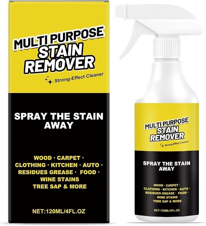 Alien Power Spray,Multi-Purpose Stain Remover -A powerful cleaner for kitchens, floors, toilets, and cars.Effectively removes hard water stains, yellowing, rust, and stubborn residues（120ml）