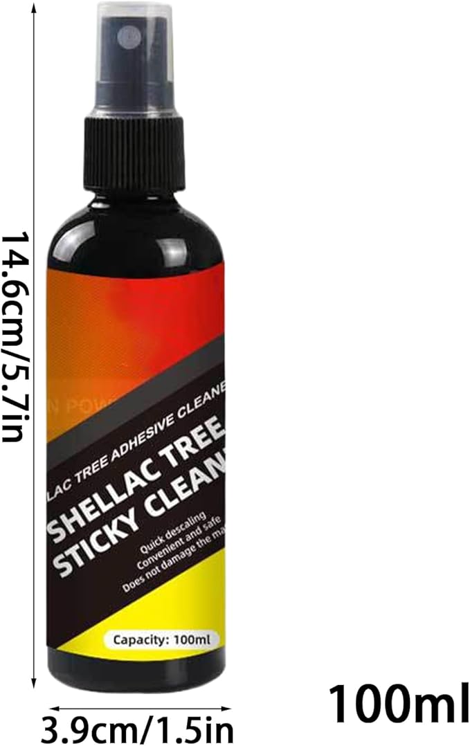 Cars Tree Sap Cleaner – 100ml Bird Dropping Remover Spray | Auto Exterior Detailing Solution, Resin AND Sticker resSidue Dissolver for Paint Glass Bumpers Vehicle Care