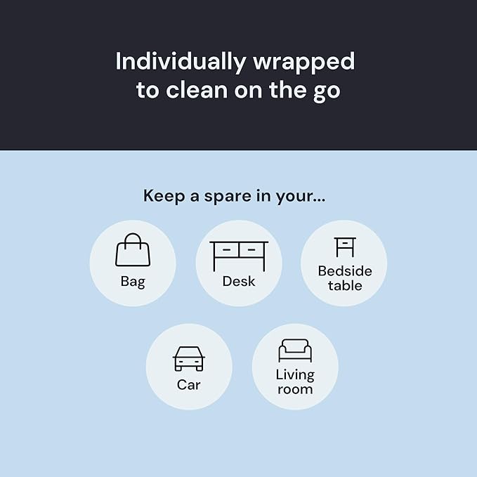 Elite Screens Oversized Microfiber Eye Glass Clean Cloths - 12" x 12", 4-Pack, Black - Streak-Free Lens Wipes - Portable Eye Glasses Cleaner Wipes
