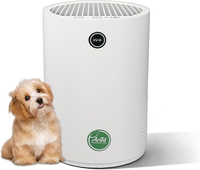 Air Purifiers for Bedroom,H13 True HEPA Air Purifier with 5-Layer Filtration for Pollen/Smoke/Dust/Pet Dander/Odor/Hair,Portable Small Air Purifiers for Home/Office/Living Room(KJ80A White)