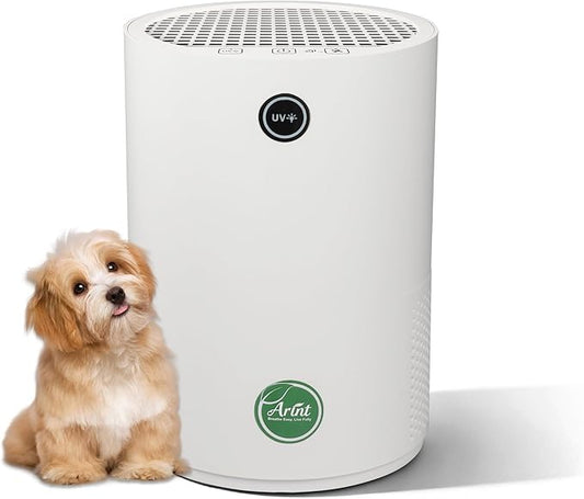 Air Purifiers for Bedroom,H13 True HEPA Air Purifier with 5-Layer Filtration for Pollen/Smoke/Dust/Pet Dander/Odor/Hair,Portable Small Air Purifiers for Home/Office/Living Room(KJ80A White)