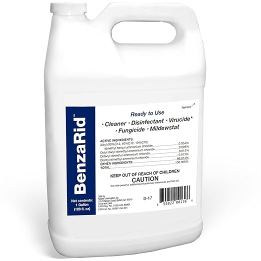 Hospital Disinfectant Sanitizer & Virucide | Kills 99.99% of COVID-19, Avian Flu H1N1,H1N2, H5N1, SARS, Bloodborne Pathogens, Staph, Bacteria & Mold | EPA Reg. | Child & Pet Safe 1 Gal
