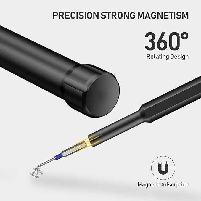 ZOE Precision screwdriver set,71 in 1 small screwdriver sets with case and magnetizer,Mini magnetic screwdriver set for Tablets,PC,phones,Watches,PS5,Toys,Cameras repairing kit,mini tool kit Black
