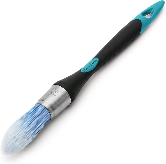 Bates- 0.75in Small Trim Paint Brush, Blue-Black