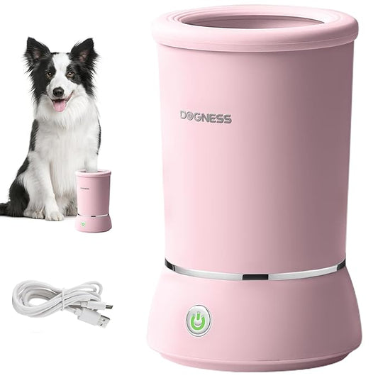 DOGNESS W01 Automatic Dog Paw Cleaner for Small to Medium Dogs (Pink)