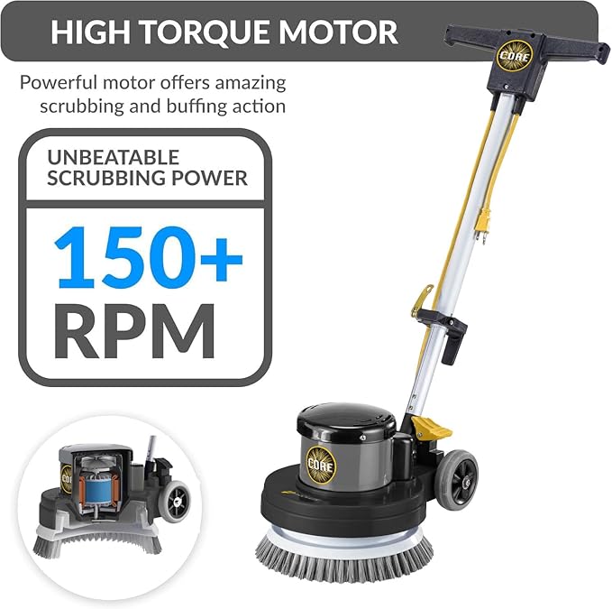 Prolux PLC13 13" Heavy Duty Single Pad Commercial Polisher Floor Buffer Machine Scrubber
