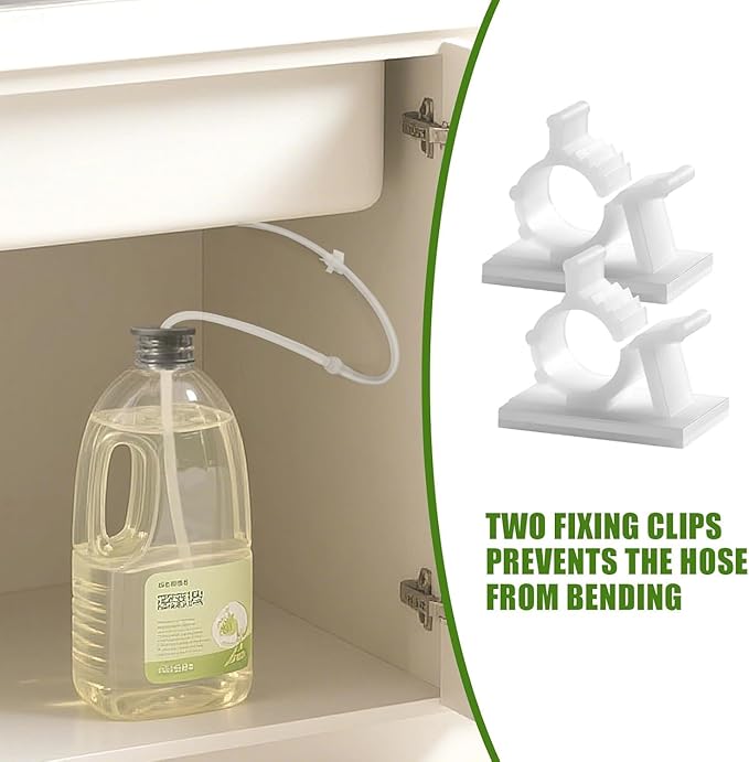 SAMODRA Sink Soap Dispenser and Extension Tube Kit, ABS Pump Head Bronzed Built in Design with 39” Extension Tube to Soap Bottle, No More Messy Refills(No Bottle)