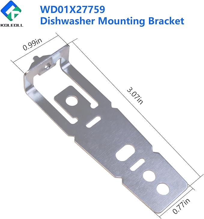 2 Pack WD01X27759 Dishwasher Mounting Bracket Compatible with GE 4961783 AP6994863 PS16219683 EAP16219683 Countertop Bracket Replacement Part