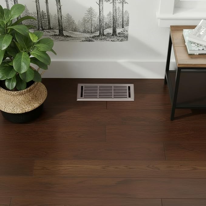 EMPIRE REGISTER CO Linear Design, Heavy Duty Floor Vent Covers, Metal Damper Attached. Vent Covers for Floor only. (Floor, Antique Copper, 4 x 12 inch (Pack of 1))