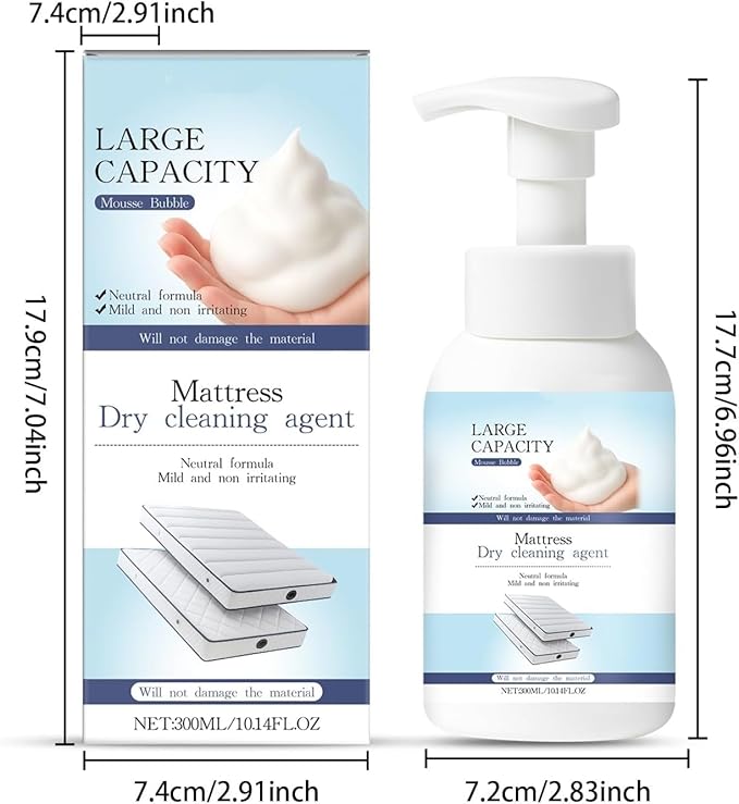 Mattress Stain Remover for Bed & Fabric, Powerful Yellow Stain Cleaner for Old & New Stains, Gentle Spot Treatment for Mattress, Couch, Rug, Carpet, Upholstery