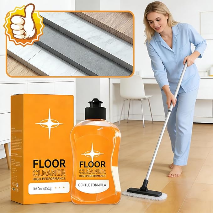 Floor Cleaner for Mopping, 17 fl oz Multi-Surface Floor Cleaning Solution, Streak-Free & Quick Dry Formula for Hardwood, Tile, Laminate & Vinyl Floors (1 PACK)
