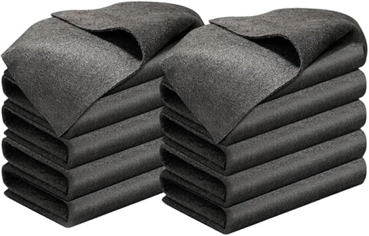 Fliwos Thickened Magic Cleaning Cloth, 2026 New Reusable Microfiber Cleaning Cloths, Streak Free Glass Wiping Cloths, Multipurpose Kitchen Rags Towels for Window, Mirror and Car Glass (10, 8×12 in)