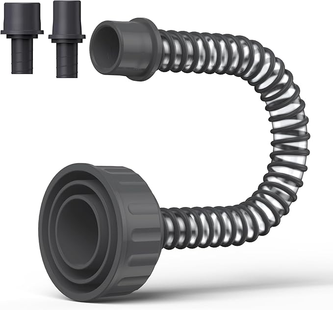 AC Drain Line Cleaner, A/C Condensate Drain Line Cleaner Adapter, hvac tools, Universal Fit AC Drain Line Unclogger, Compatiable With Most PVC Pipe Sizes, Easy To Use, Black