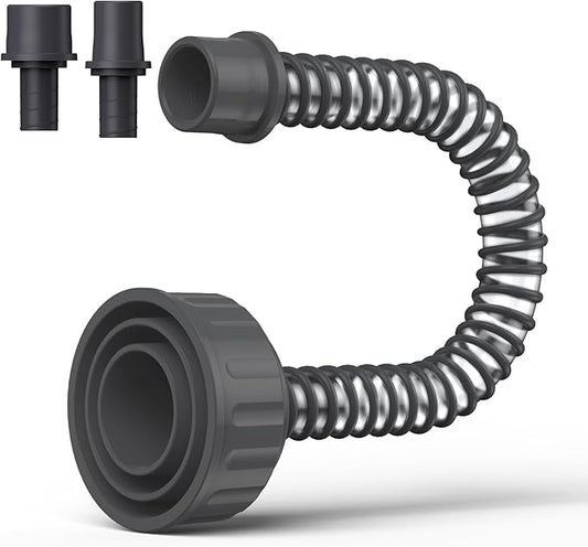 AC Drain Line Cleaner, A/C Condensate Drain Line Cleaner Adapter, hvac tools, Universal Fit AC Drain Line Unclogger, Compatiable With Most PVC Pipe Sizes, Easy To Use, Black