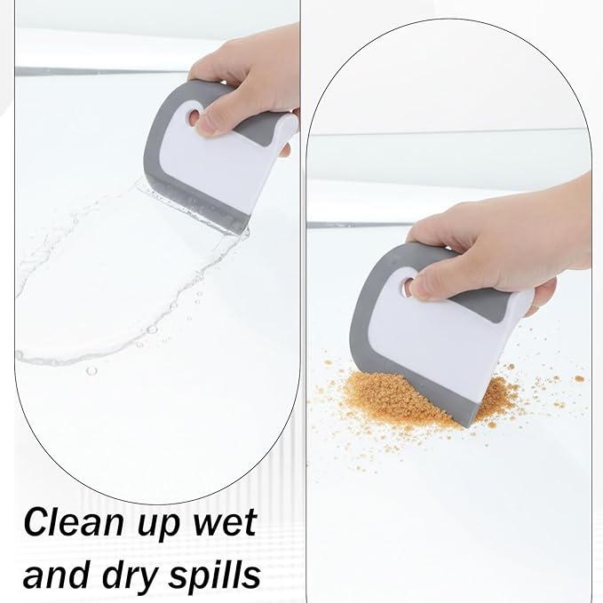 Silicone Sink Squeegee, Small Kitchen Sink Squeegee, Curved Silicone Tiny Squeegees for Countertops, Kitchen Sinks, Bathroom Mirror