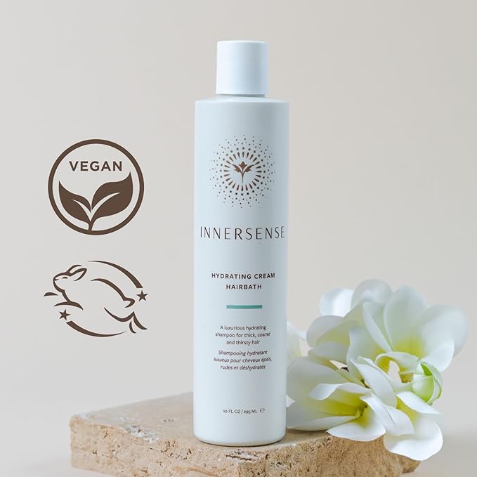 INNERSENSE Organic Beauty - Natural Hydrating Hairbath Shampoo | Non-Toxic, Cruelty-Free, Clean Haircare (10oz)