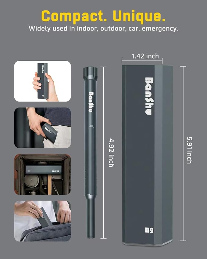 Banshu Precision Screwdriver Set, 46 in 1 Small Screwdriver Set with Metal Case, Professional Magnetic Mini Repair Tool Kit for Macbook, Laptop, Computer, iPhone, PS5, PC, Watch, Glasses, Electronics