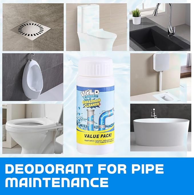 Sink Drain Cleaner, 2025 New Sink and Drain Cleaner, Multi-functional pipe unclogging agent, Powerful Sink Cleaner for Kitchen and Pipes Cleaning Tool (1PCS)