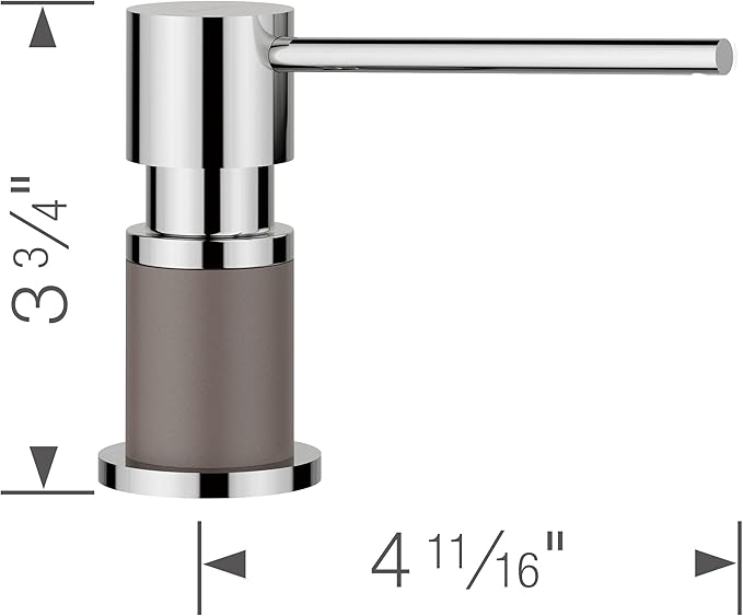Blanco 443044, Lato Kitchen Soap Dispenser - Volcano Gray