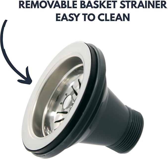 Nantucket Sinks NS35L Standard Kitchen Basket Strainer Drain