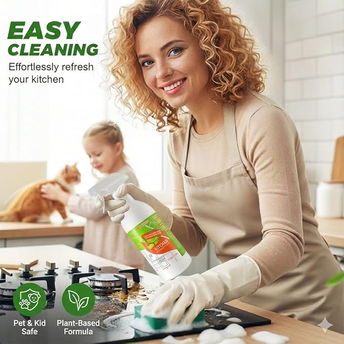 300 ml Cleanse Natural Enzyme Formula to Household Appliances, 2026 New Clease Multi-Purpose Cleaner, Kitchen Appliance Cleaner for Hold, Oven, Stove, Range Hood 1PCS