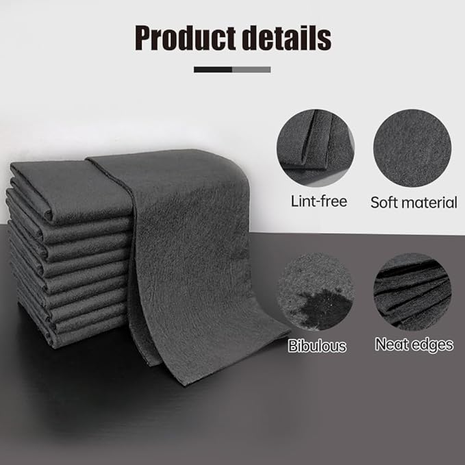 Fliwos Thickened Magic Cleaning Cloth, 2026 New Reusable Microfiber Cleaning Cloths, Streak Free Glass Wiping Cloths, Multipurpose Kitchen Rags Towels for Window, Mirror and Car Glass (5, 8×12 in)
