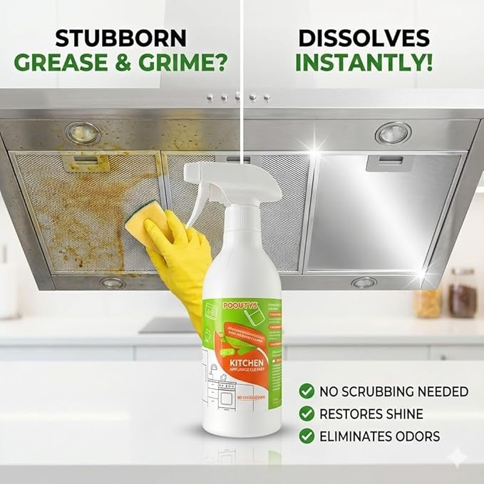 300 ml Cleanse Natural Enzyme Formula to Household Appliances, 2026 New Clease Multi-Purpose Cleaner, Kitchen Appliance Cleaner for Hold, Oven, Stove, Range Hood 1PCS