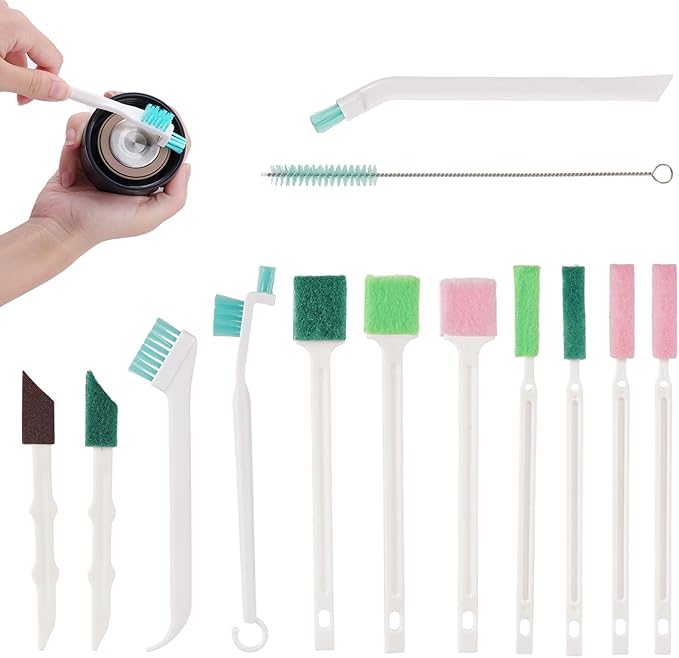 13pcs Humidifier Cleaner Brush Set, Small Detail Cleaning Brushes for Humidifiers Mini Cleaner Kit Tool Accessories for Household Keyboard Tiny Bottles Tiles Tight Spaces