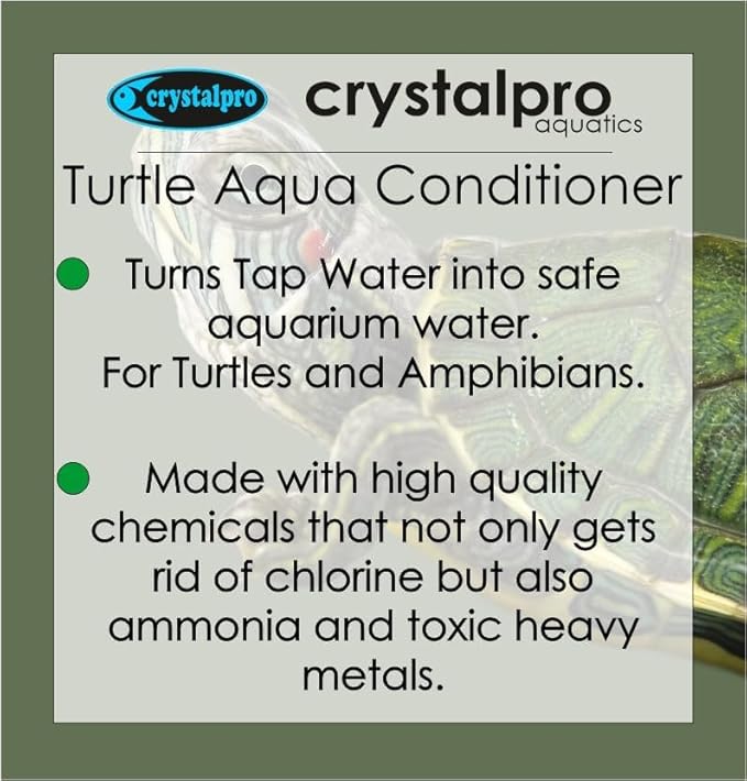Turtle & Amphibian Water Conditioner 4.22 Oz - Treats 660 Gallons, Neutralizes Chlorine and Ammonia - Makes Tap Water Safe for Amphibian and Reptile Aquariums/Terrariums