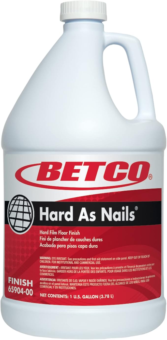 Betco® Hard As Nails® Floor Finish, 128 Oz Bottle, Case Of 4