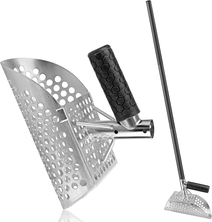 Metal Detector Accessories Digging Tools，Beach Sand Scoop with Long Carbon Fiber Handle，Metal Detecting Digging Tools，Metal Detecting Shovel，Sand Shovel Metal Detecting (03style)