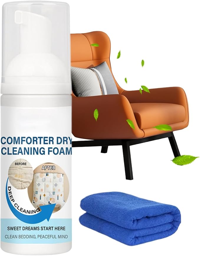 Fabric Cleaner Foam, Deep Penetration Rich Foaming Stain Remover, Multipurpose Cleaning Solution, Carpet And Upholstery Stain Extractor for Mattresses, Curtains, Rugs, Home, And Office Use