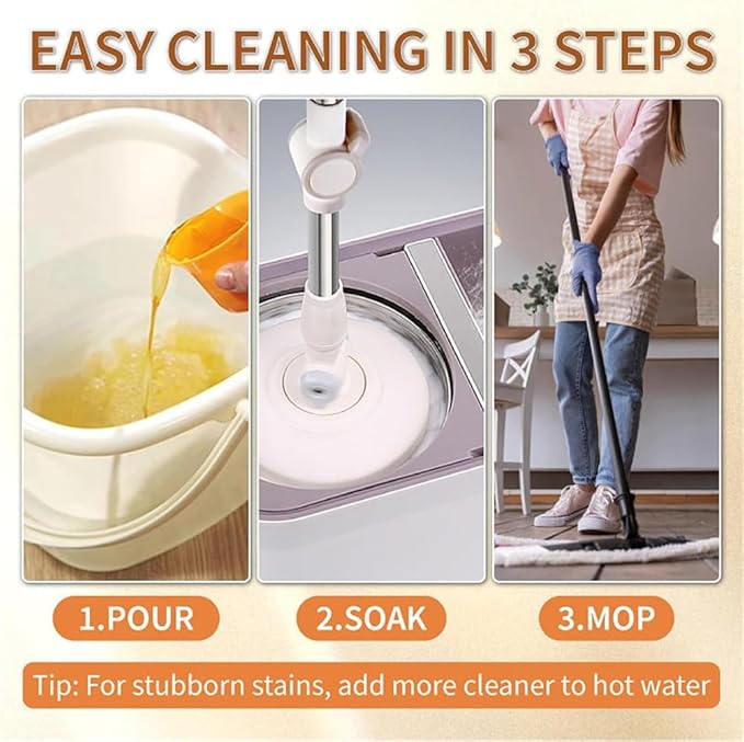 Stain & Odor Remover Floor Cleaner, 5 In 1 Floor Cleaner - Aucosh Hardwood Floor Cleaning Polish Restorer Combo, Natural Shine, Leaves Protective Layer (1)