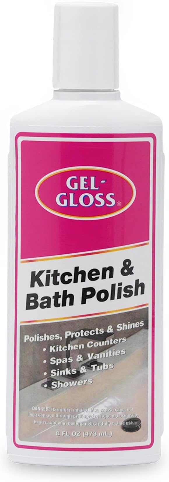 Industries Gel-Gloss Kitchen and Bath Cream Wax Polish, 8 Fluid Ounces -GG-8