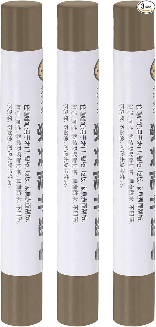 uxcell Furniture Repair Crayons, 3Pcs - Wood Wax Filler Stick, Furniture Markers Touch Up - for Scratches Holes Tables Desks Wooden Floors Cover Ups, Blue Gray