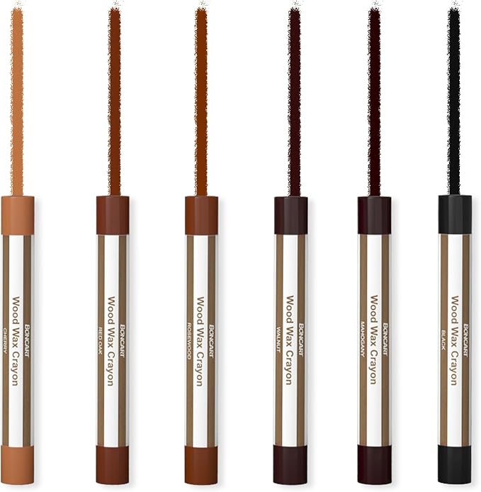 Wood Filler Sticks,6 Colors Wood Wax Crayons for Repairing Scratches, Scuffs, Cracks, and nail Holes on Wood Furniture, Floors, Cabinets, Tables, and Doors