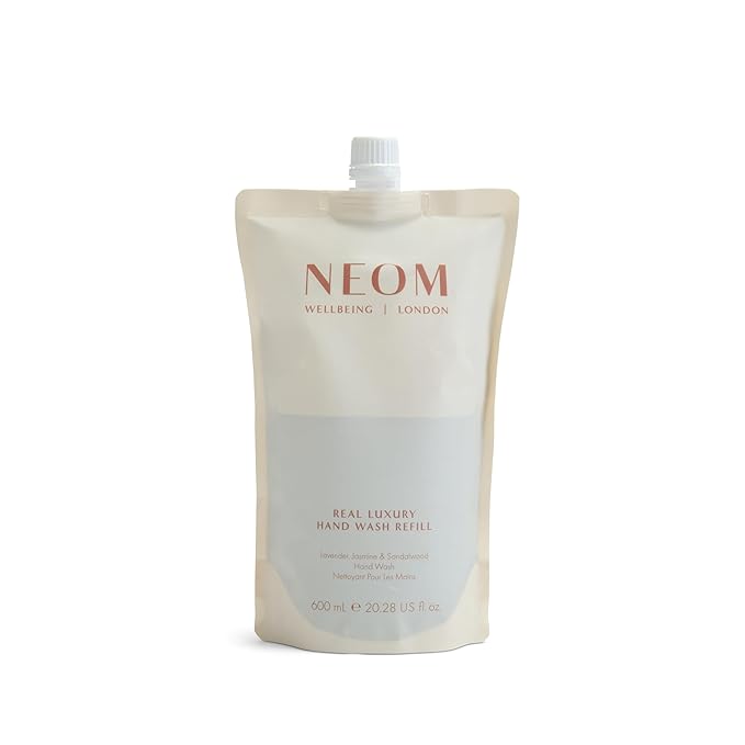 Neom Real Luxury Hand Wash, 300ml | Lavender, Jasmine & Sandalwood I 100% natural fragrances I Cleanses, softens, and replenishes I Refillable