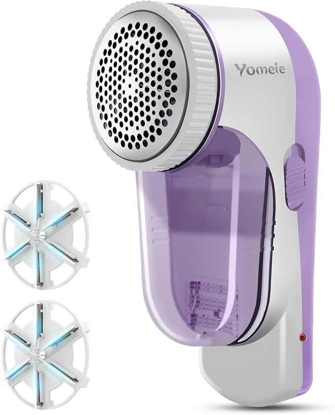 Fabric Shaver, Rechargeable Sweater Shaver, Lint Shaver with 6-Leaf Blades, Electric Lint Remover for Clothes & Furniture, Couch Pilling Remover Depiller for Removing Fuzz, Lint, Pills, Bobbles