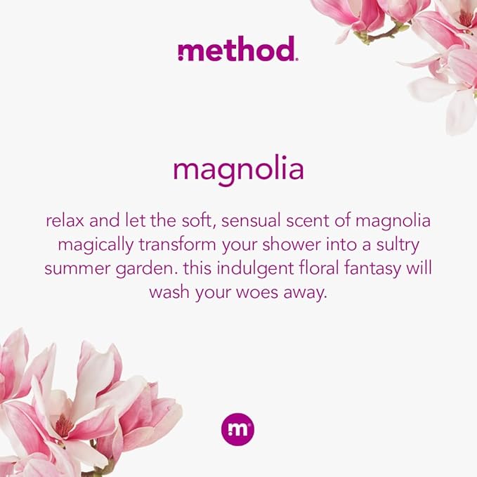 Method Body Wash, Magnolia, Paraben and Phthalate Free, 18 oz (Pack of 1)