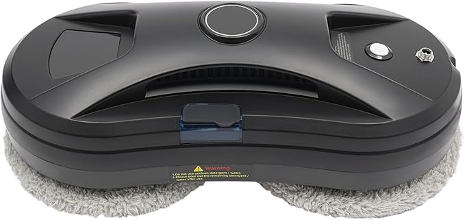 Window Cleaner Robot, Window Cleaning Robot with Water Spray, Automatic Cleaning with Intelligent Path Planning, 2800Pa Suction Power, Remote Control, Robot Window Cleaner, for Windows/Tiles, Black