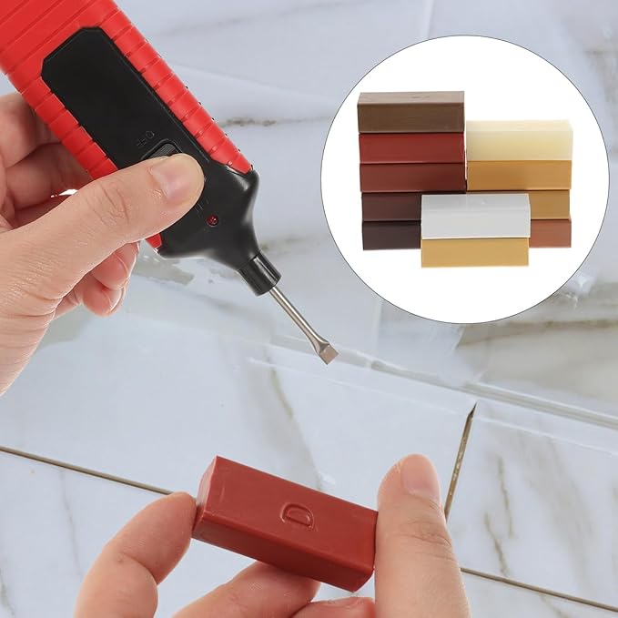 11Pcs Wood Wax Filler Sticks Furniture Hardwood Laminate Lvp Luxury Vinyl Flooring Filler Floor Restorer Scratches Crack Holes Tables, Desks, Cabinets, Stairs