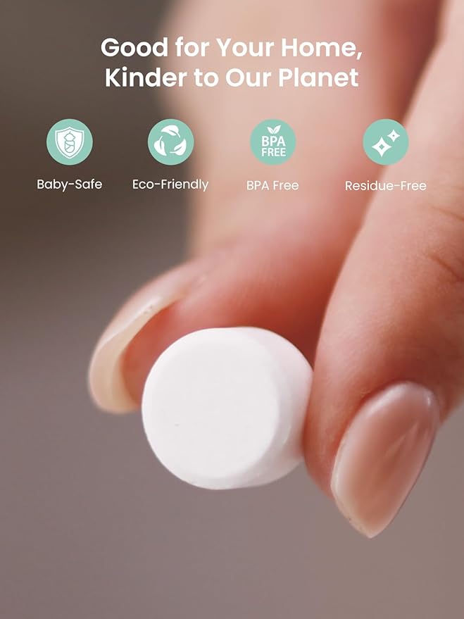 GROWNSY Descaling Tablets for Bottle Washers, 40 Count Descaler Tablets to Remove Limescale & Mineral Buildup, Compatible with Momcozy and Baby Brezza Baby Bottle Washer