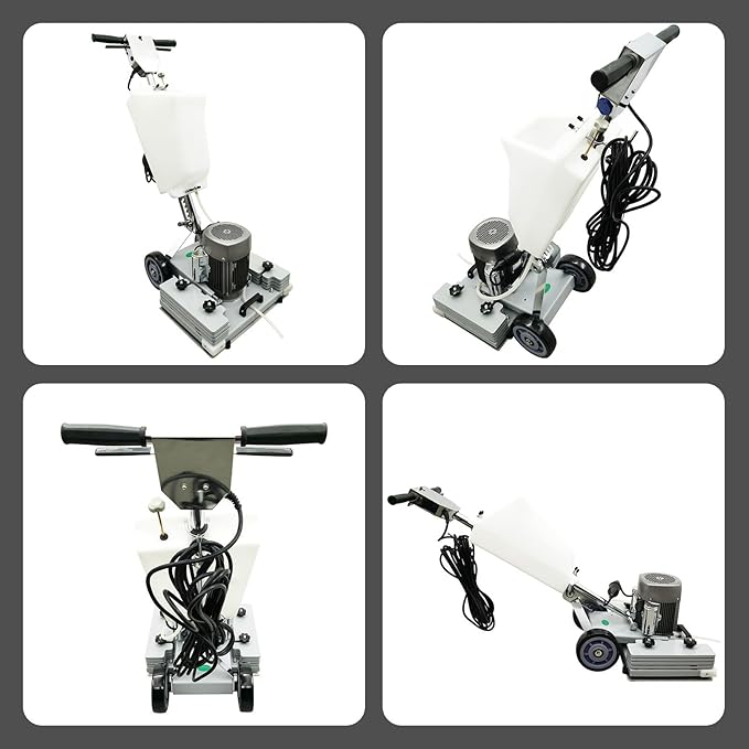 110V Floor Polishing Machine, Square Chassis Multi-functional Floor Scrubber Machine, Heavy Duty Grinding Buffer
