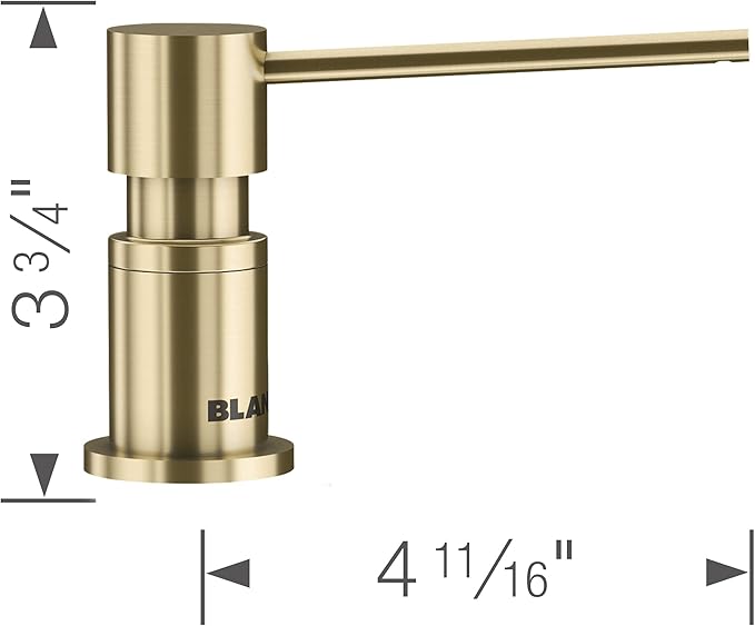 Blanco 526699 LATO Soap Dispenser, Satin Gold