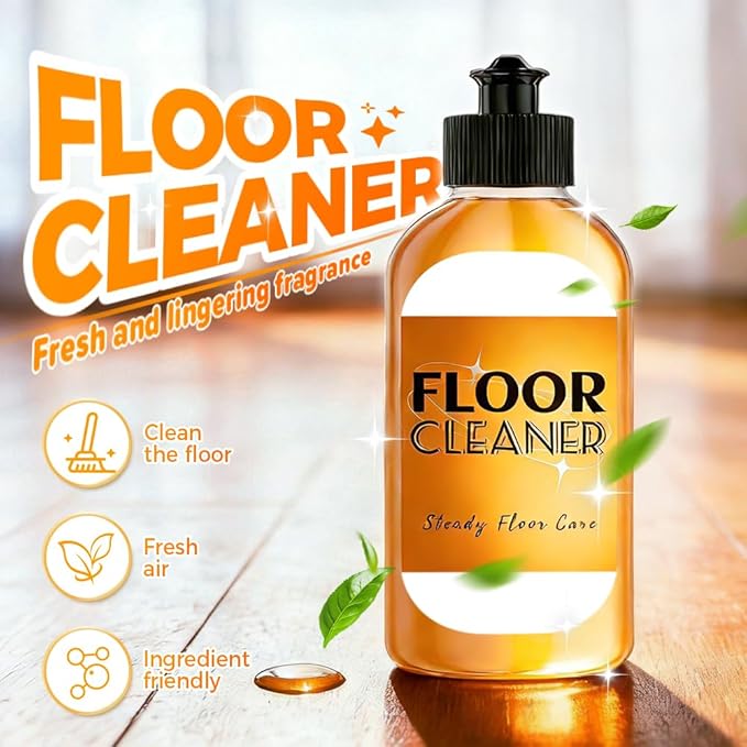 Powerful Stain Removing Floor Cleaner - All-Surface Acid Free Concentrated Formula Enzyme Floor Cleaner for Mopping & Spraying Hardwood, Tile, Vinyl & Laminate Floors | Pet-Safe & Streak-Free (2PCS)