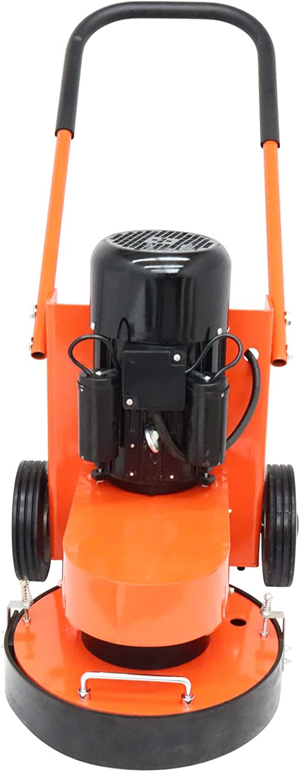 INTSUPERMAI Concrete Floor Polisher Hand-push Cement Ground Grinder Concrete Polishing Machine Floor for Concrete Epoxy Terrazzo Ground Floor Polishing Machine for Restore New and Old Ground 220V