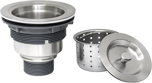 Ruvati Kitchen Sink Basket Strainer Drain Assembly - Stainless Steel - RVA1025